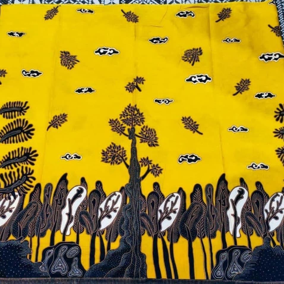 Batik Katun Cabut Warna : Kuning